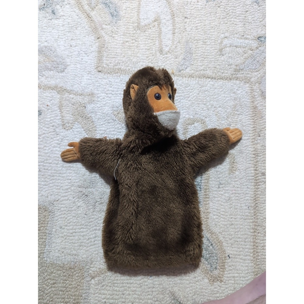 Monkey Hand Puppet Dakin 1976 Brown 10 Inches Vintage Stuffed Plush